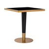 Richmond Eettafel Can Roca square black 70x70 (Gold)