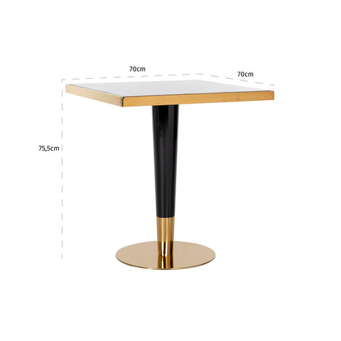 Image of Richmond Bistro eettafel Osteria square 70x70 (Gold)