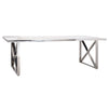 Richmond Eettafel Levanto kruispoot 200 (Silver)