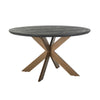 Richmond Eettafel Blackbone brass 140Ø (Black rustic)