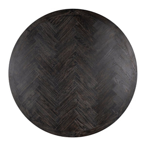 Richmond Eettafel Blackbone gold 140Ø (Black rustic)