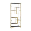 Richmond Wandkast Blackbone gold 7-planken (Black rustic)