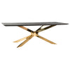 Richmond Eettafel Blackbone Matrix gold 240 (Black rustic)