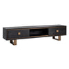 Richmond TV-dressoir Hunter 2-laden (Black rustic)