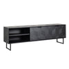 Richmond TV-dressoir Blax 2-kleppen 1-plank (Black)