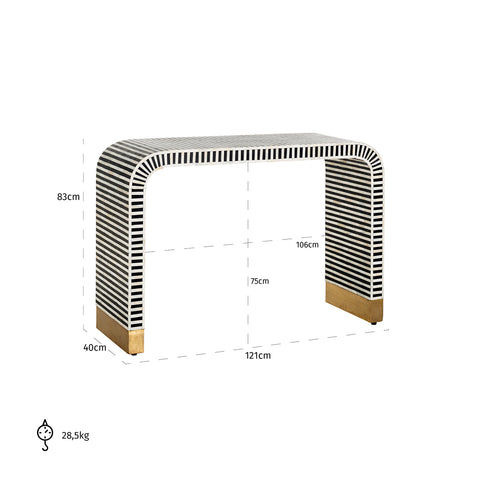 Image of Richmond Wandtafel Bliss (Black/white)