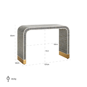 Richmond Wandtafel Bliss (Black/white)