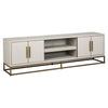 Richmond TV-meubel Whitebone brass 4-deuren 200 (Verona Grey)