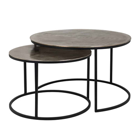 Image of Richmond Salontafel Asher set van 2 (Champagne gold)