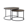 Richmond Salontafel Arsenio set van 2 (Brushed Gold)
