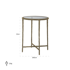 Richmond Bijzettafel Freya (Brushed Gold)