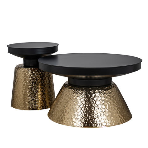 Image of Richmond Bijzettafel Freddie (Black/gold)