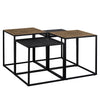 Richmond Salontafel Ely set van 4 (Black/gold)