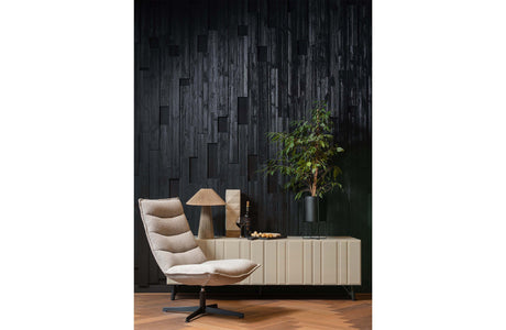 WOOOD Exclusive Nika Draaifauteuil BouclÉ Taupe Melange