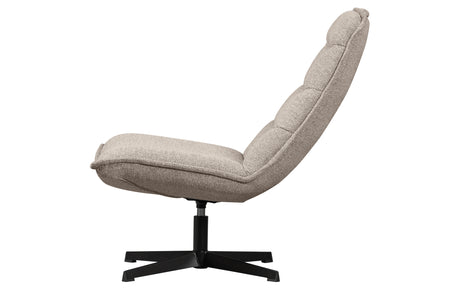 WOOOD Exclusive Nika Draaifauteuil BouclÉ Taupe Melange