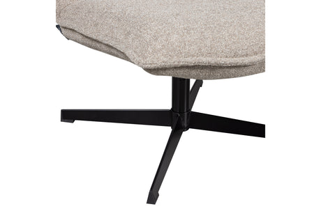 WOOOD Exclusive Nika Draaifauteuil BouclÉ Taupe Melange