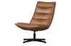 WOOOD Exclusive Nika Draaifauteuil Leerlook Cognac
