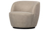 WOOOD Exclusive Serra Draaifauteuil Geweven Stof Zand