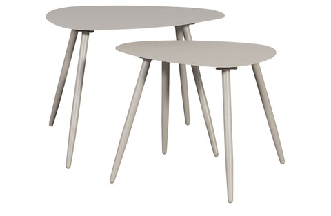 Image of WOOOD Exclusive Aivy Bijzettafel Metaal Mist 45x58cm