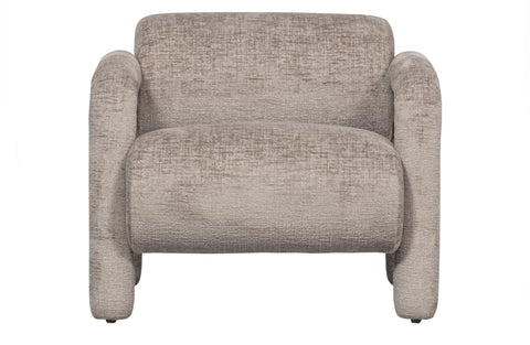 WOOOD Exclusive Lenny Fauteuil In Grove Textuur Zand