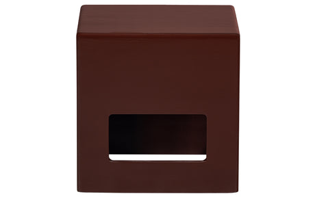 vtwonen Modern Bijzettafel Mango Hout Bordeaux