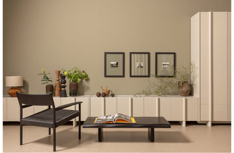 Image of WOOOD Exclusive Lael Fauteuil Mango Hout/ Koord Zwart