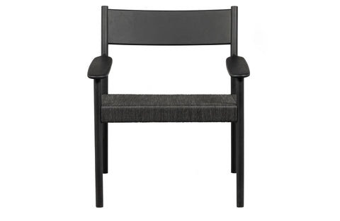 Image of WOOOD Exclusive Lael Fauteuil Mango Hout/ Koord Zwart