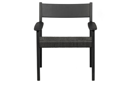 WOOOD Exclusive Lael Fauteuil Mango Hout/ Koord Zwart