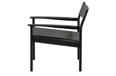 Image of WOOOD Exclusive Lael Fauteuil Mango Hout/ Koord Zwart