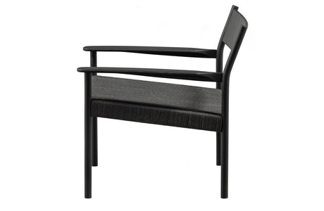 WOOOD Exclusive Lael Fauteuil Mango Hout/ Koord Zwart