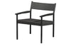 WOOOD Exclusive Lael Fauteuil Mango Hout/ Koord Zwart