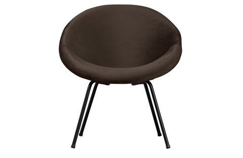 Image of WOOOD Exclusive Moly Fauteuil Velvet Dark Night