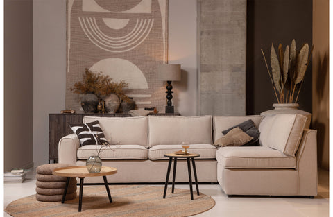 Image of WOOOD Exclusive Freek Hoekbank Rechts Warm Beige