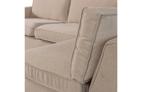 Image of WOOOD Exclusive Freek Hoekbank Rechts Warm Beige
