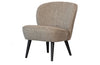 WOOOD Sara Fauteuil Geweven Stof Naturel Melange