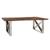 Richmond Salontafel Kensington 130x80 x-leg (Silver)