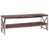 Richmond TV-dressoir Kensington 2-planken (Silver)