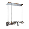 Richmond Hanglamp Crosley met 8 verschillende lampen (Silver)