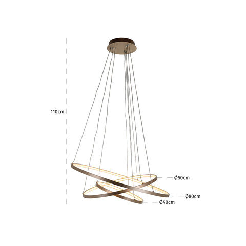 Image of Richmond Hanglamp Amira goud (Gold)