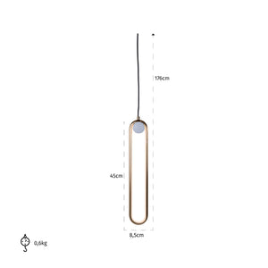 Richmond Hanglamp Mavey goud (Brushed Gold)