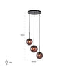 Richmond Hanglamp Kyana klein (Black)