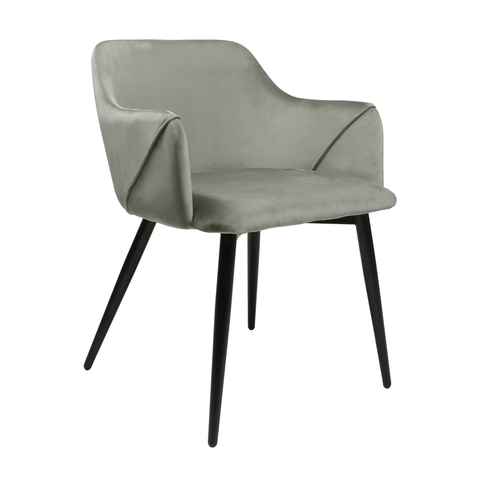 Image of Kick eetkamerstoel Matz velvet Kick collection Grijs 
