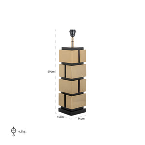 Richmond Tafellamp Jazz (Black/gold)