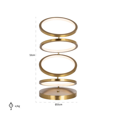 Image of Richmond Tafellamp Jaimin (Brushed Gold)