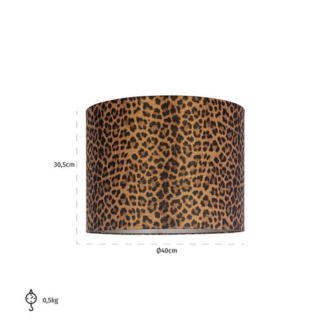 Image of Richmond Lampenkap Ollie cilinder 40Ø (Donna-21056-Ollie 8014 Brown)