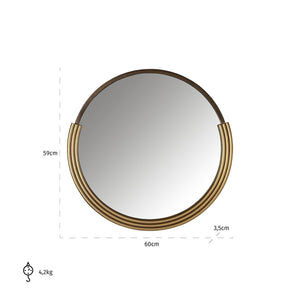 Richmond Spiegel Afton (Brushed Gold)
