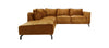 Hoekbank Morgan 2.5-zits La Casa de Meubel Goud Adore/metaal 248x261x88 cm