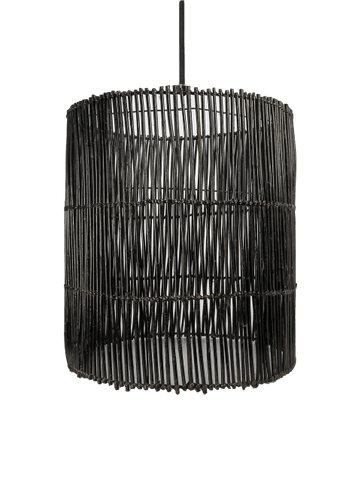 Image of Hanglamp Black Rotan Bohemian HSM Collection 