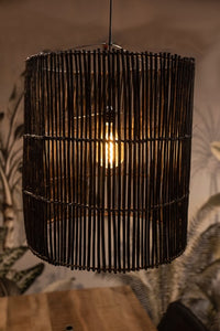 Hanglamp Black Rotan Bohemian HSM Collection 