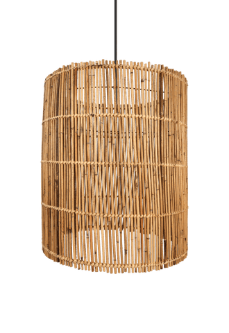 Image of Hanglamp Black Rotan Bohemian HSM Collection 50x56cm Naturel Rotan